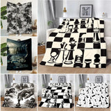 Chess Board Printed Blanket Picnic Blankets Warm Blanket Soft and Comfortable Blanket Home Travel Birthday Gift - Julia M LifeStyles