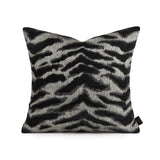 Chic Black and White Orange Accent High-End Cushion - Julia M LifeStyles