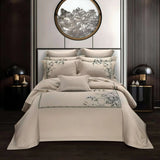 Chic Embroidered Bamboo 4pc Duvet Cover Set - Julia M LifeStyles