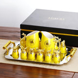 Chinese Zodiac Dragon and Phoenix Ceramic Wine Set - Julia M LifeStyles