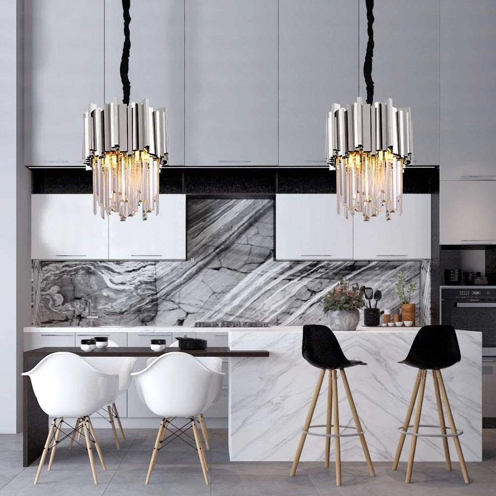 Chrome/Gold Kitchen Lights LED Chandeliers - Julia M LifeStyles