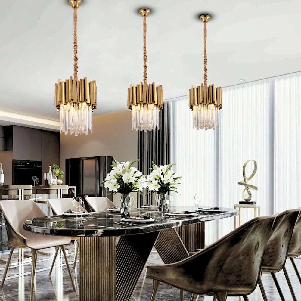 Chrome/Gold Kitchen Lights LED Chandeliers - Julia M LifeStyles