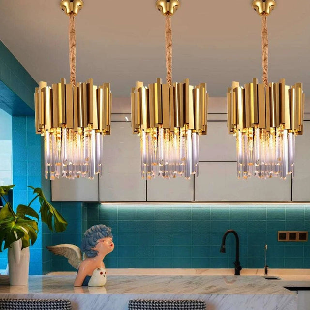 Chrome/Gold Kitchen Lights LED Chandeliers - Julia M LifeStyles