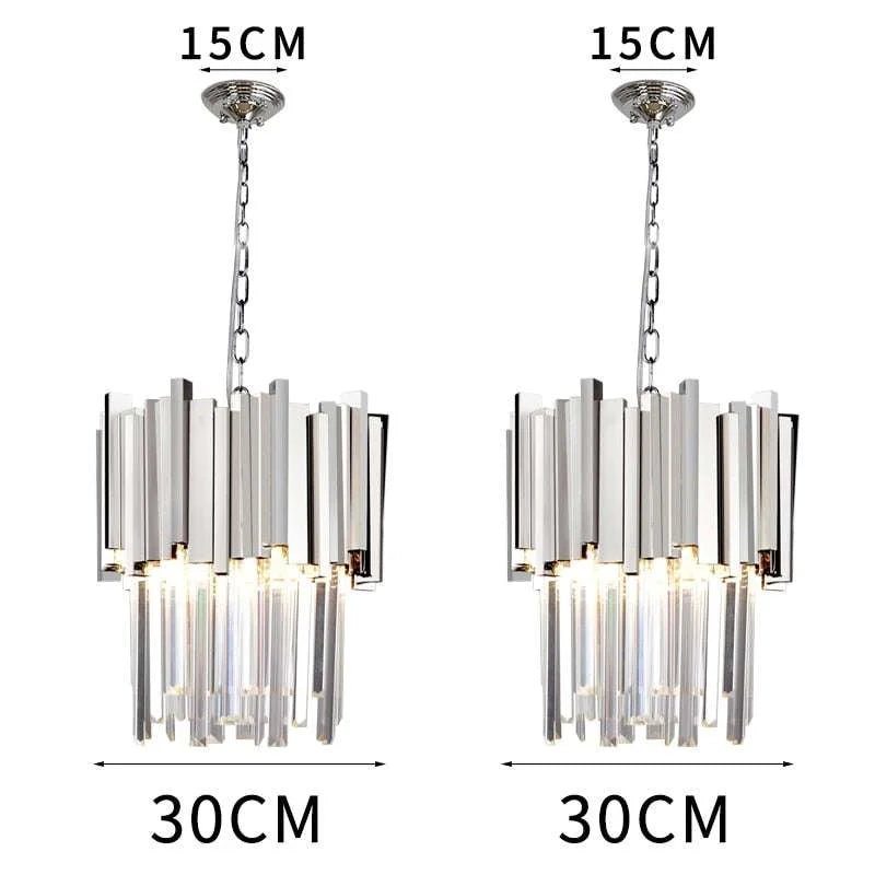 Chrome/Gold Kitchen Lights LED Chandeliers - Julia M LifeStyles