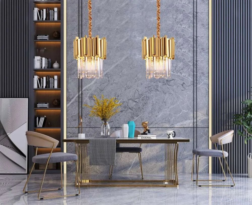 Chrome/Gold Kitchen Lights LED Chandeliers - Julia M LifeStyles