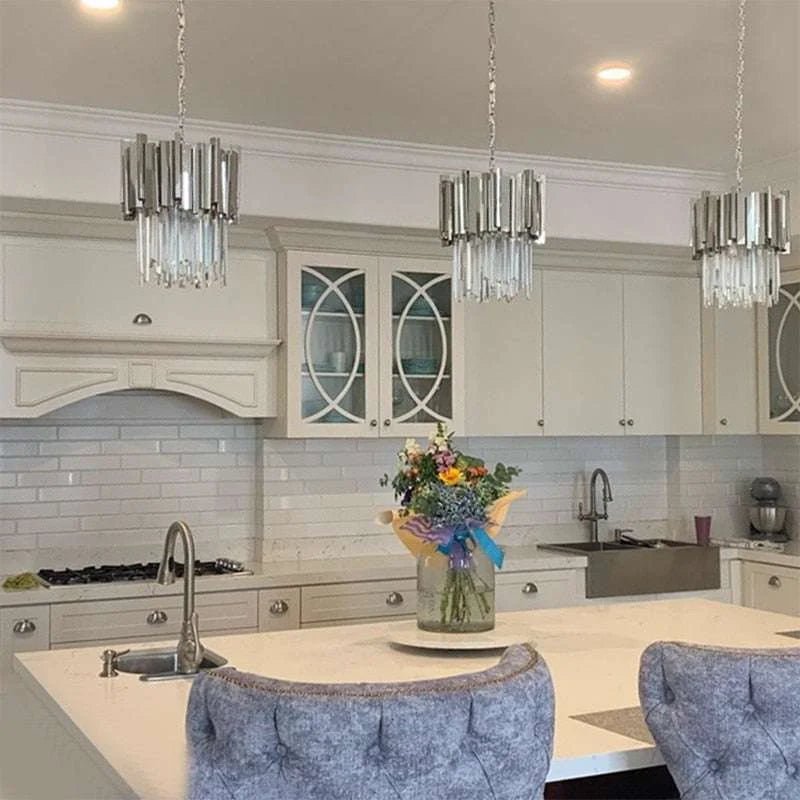 Chrome/Gold Kitchen Lights LED Chandeliers - Julia M LifeStyles