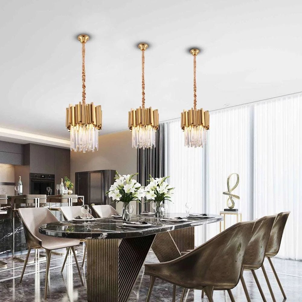 Chrome/Gold Kitchen Lights LED Chandeliers - Julia M LifeStyles