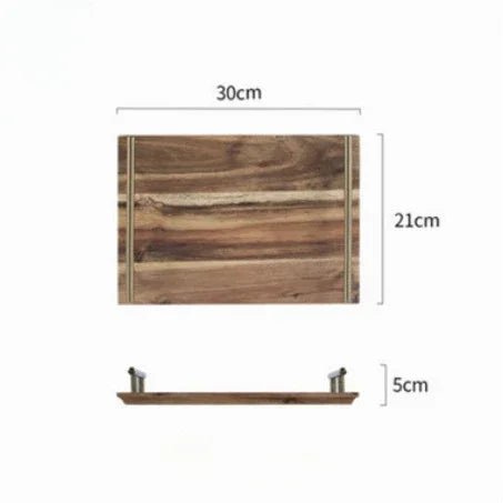 Classic Wooden Kitchen Serving Tray with Handles - Julia M LifeStyles