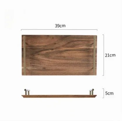 Classic Wooden Kitchen Serving Tray with Handles - Julia M LifeStyles