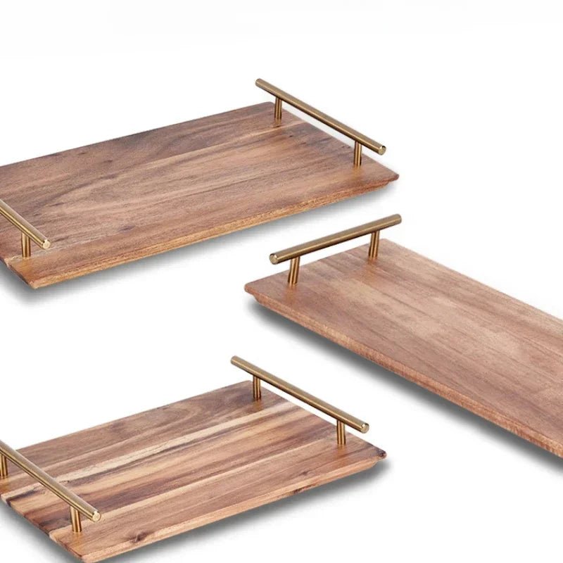 Classic Wooden Kitchen Serving Tray with Handles - Julia M LifeStyles