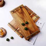 Classic Wooden Kitchen Serving Tray with Handles - Julia M LifeStyles