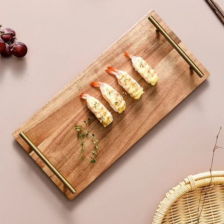 Classic Wooden Kitchen Serving Tray with Handles - Julia M LifeStyles