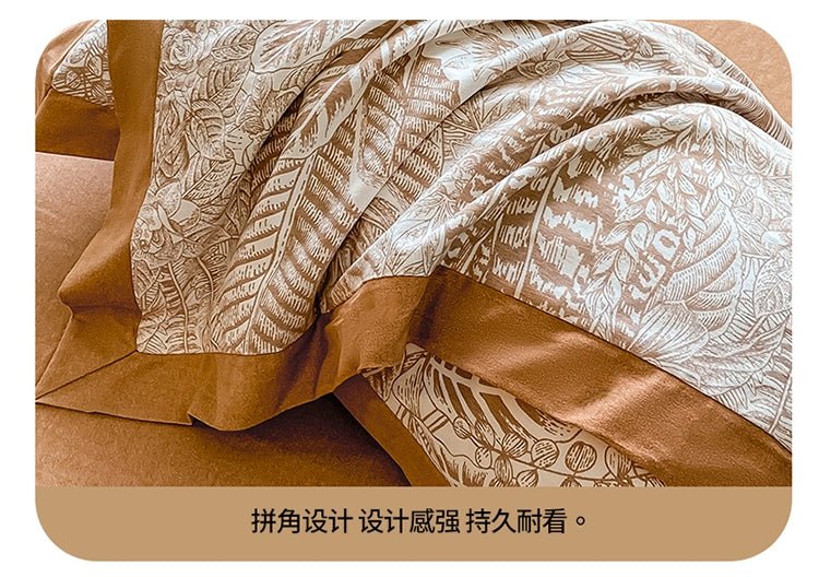 Classy Class a 200 PCs Pure Cotton Long - Staple Cotton Printed Four - Piece Bedding Set Autumn and Winter Thickening Cotton Quilt Cover Bed Sheets Bedding - Julia M LifeStyles