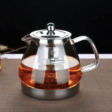 Clear Glass Teapot with 1.2L Capacity - Heat Resistant & Multifunctional - Julia M LifeStyles