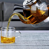 Clear Glass Teapot with 1.2L Capacity - Heat Resistant & Multifunctional - Julia M LifeStyles