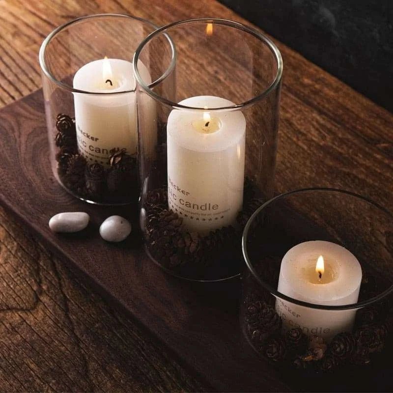 Clear Glass Votive Candle Holder Cup - Julia M LifeStyles