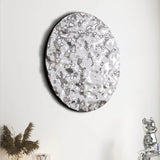 Corrugated Metal Mirror Wall Decor with Stainless Steel Pendant - Julia M LifeStyles