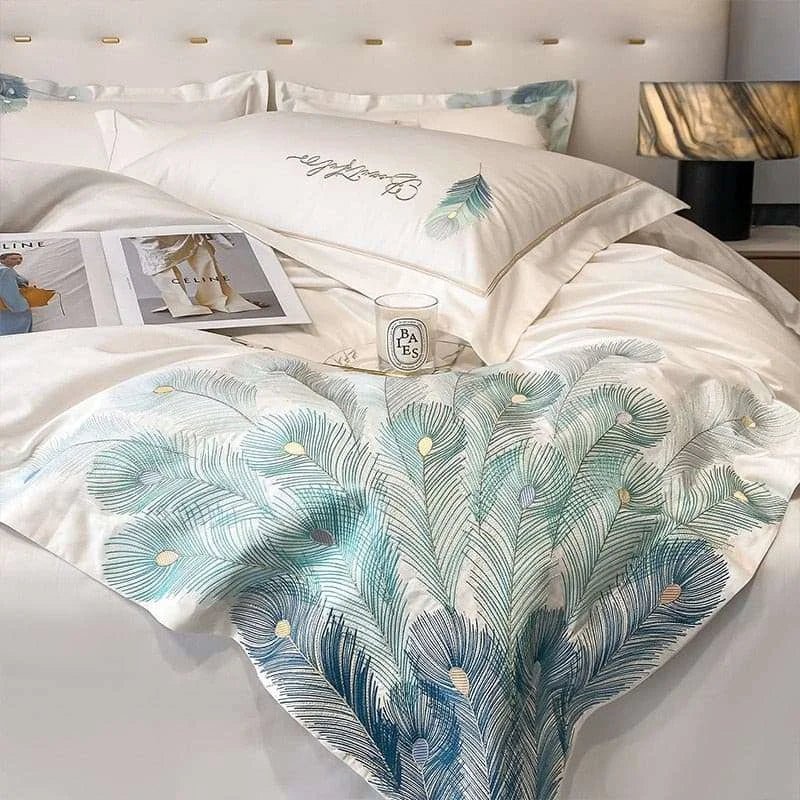 Cotton Embroidery Hotel Style Bedding Set - Julia M LifeStyles