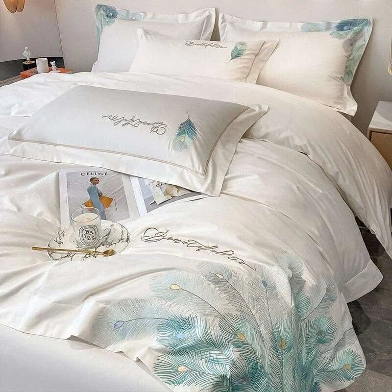 Cotton Embroidery Hotel Style Bedding Set - Julia M LifeStyles