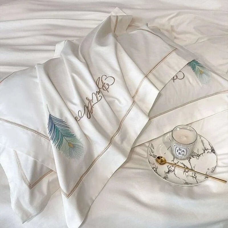 Cotton Embroidery Hotel Style Bedding Set - Julia M LifeStyles