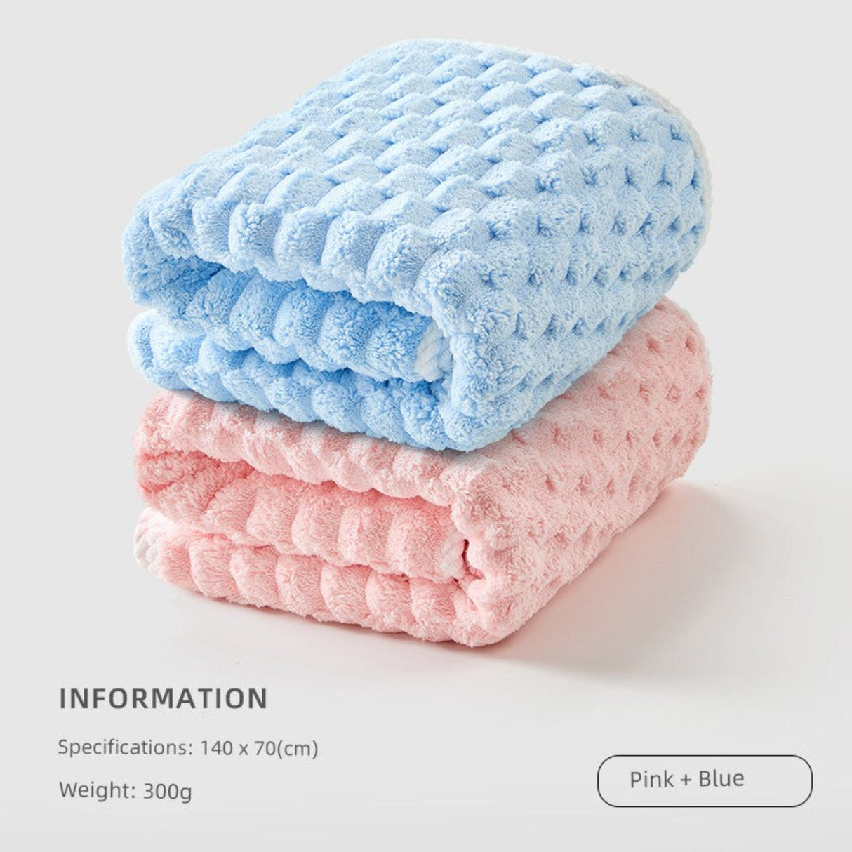 Cotton Towel Set with Hair - Drying Cap - Julia M LifeStyles