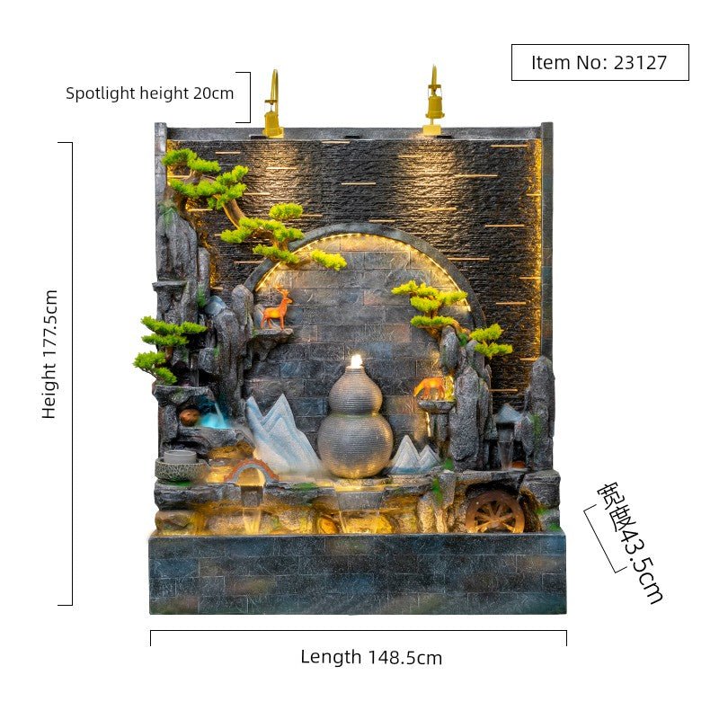 Double-Sided Rockery Water Curtain Wall for Fengshui Home Decor - Julia M LifeStyles