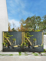 Double-Sided Rockery Water Curtain Wall for Fengshui Home Decor - Julia M LifeStyles