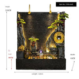 Double-Sided Rockery Water Curtain Wall for Fengshui Home Decor - Julia M LifeStyles