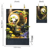 Courtyard Rockery Double - Sided Water Curtain Wall Fish Tank Water Screen Living Room Decoration Company Hotel Fortune Fengshui Wheel Landscape - Julia M LifeStyles