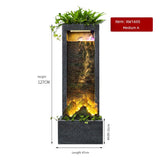 Courtyard Rockery Double - Sided Water Curtain Wall Fish Tank Water Screen Living Room Decoration Company Hotel Fortune Fengshui Wheel Landscape - Julia M LifeStyles