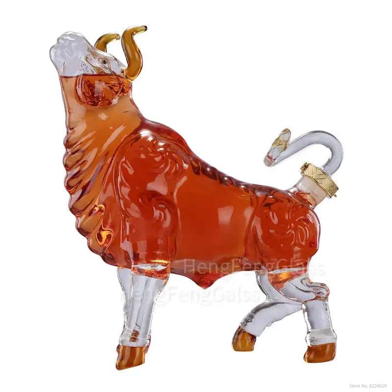 Cow Shape Glass Whisky & Wine Decanter Set 🐄🍷 - Julia M LifeStyles