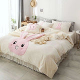 Cozy Cartoon Critters 4 - Piece Fleece Bedding Set - Julia M LifeStyles