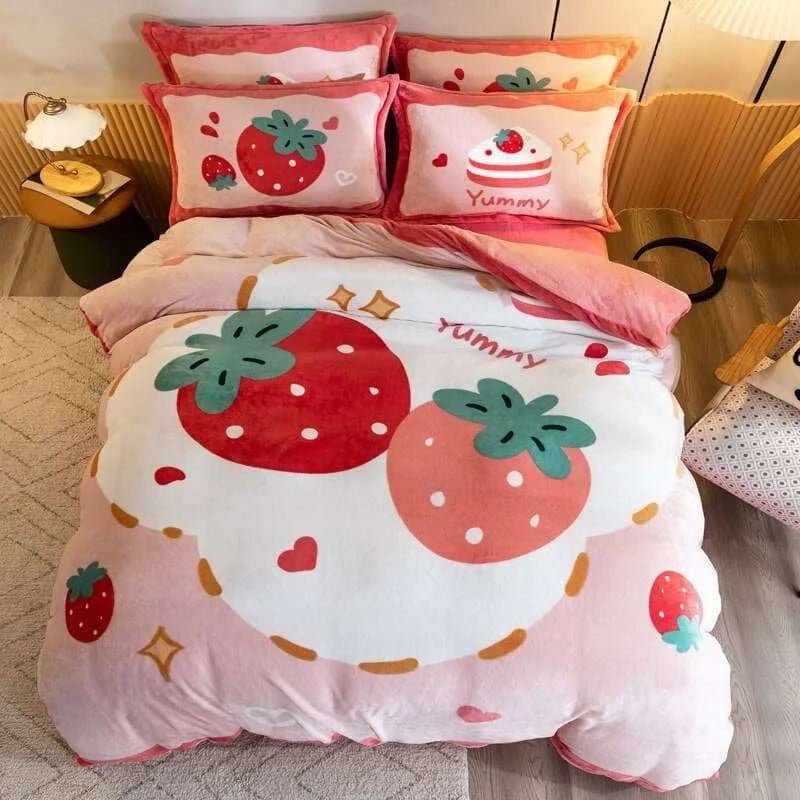 Cozy Cartoon Winter Bedding Set - Julia M LifeStyles