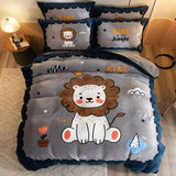 Cozy Cartoon Winter Bedding Set - Julia M LifeStyles