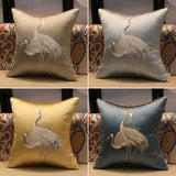 Crane Print Cushion Cover pillowcase sofa cushion covers Julia M Home & Kitchen   