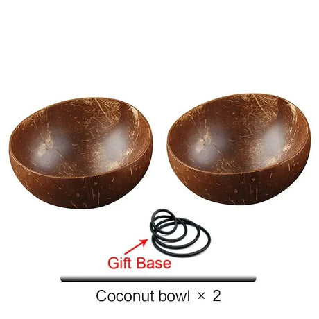 Creative Coconut Shell Fruit Salad Rice Bowl Set 🌴🥥 - Julia M LifeStyles