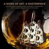 "Creative Glass Decanter Set: Whiskey & Wine Globe Ornaments" - Julia M LifeStyles