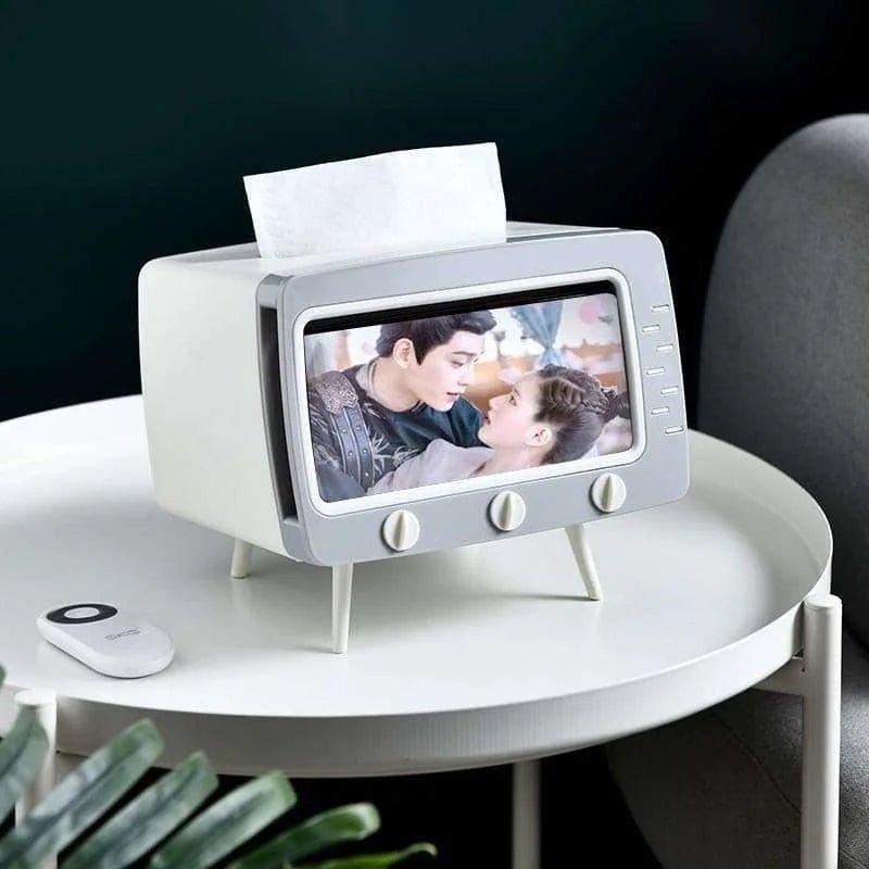 Creative Tissue Boxes Retro Television Phone Holder - Julia M LifeStyles