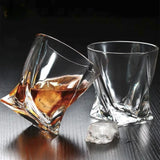 Crystal Glass Creative Twist Whiskey Cocktail Beer Mug 340ml - Julia M LifeStyles