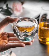 Crystal Glass Gold Foil Kung Fu Tea Set for 7-9 People - Julia M LifeStyles