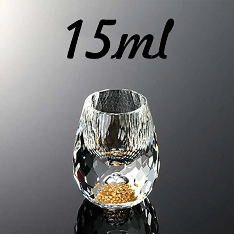 Crystal Glass Gold Foil Whiskey Glasses - Julia M LifeStyles