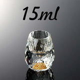 Crystal Glass Gold Foil Whiskey Glasses - Julia M LifeStyles