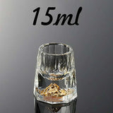 Crystal Glass Gold Foil Whiskey Glasses - Julia M LifeStyles