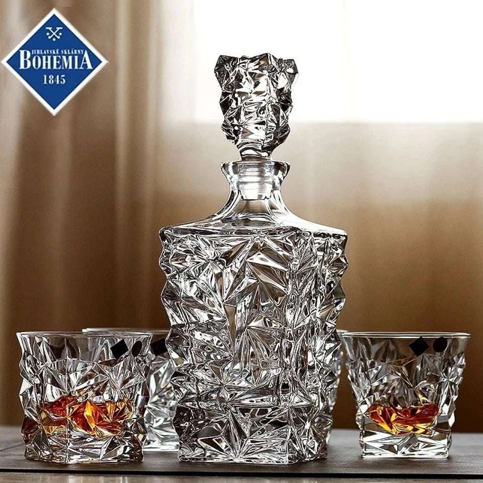 Crystal Glass Wine Decanter Set - Julia M LifeStyles