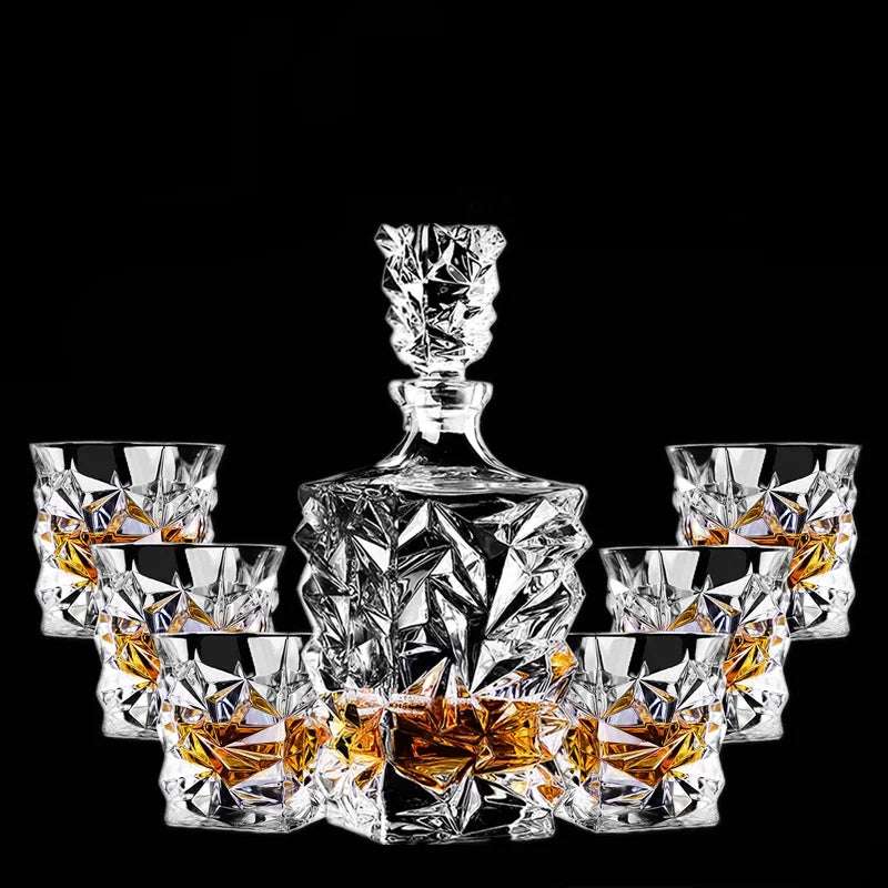 Crystal Glass Wine Decanter Set - Julia M LifeStyles