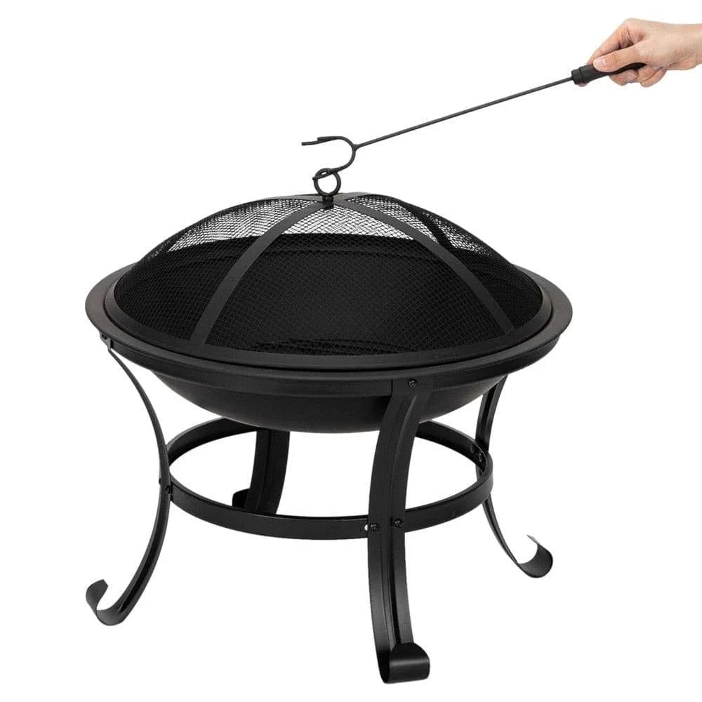 Curved Feet Iron Brazier Burning Fire Pit - Julia M LifeStyles