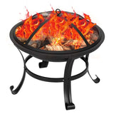 Curved Feet Iron Brazier Burning Fire Pit wood burning fire pit Julia M Home & Kitchen   