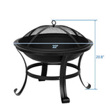 Curved Feet Iron Brazier Burning Fire Pit - Julia M LifeStyles