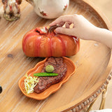 Cute and Novel Pumpkin with Lid Ceramic Dining Plate Snack Plate Kitchen Utensils Restaurant Utensils New Year's Festival Gifts - Julia M LifeStyles