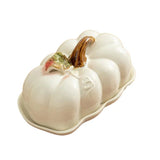 Cute and Novel Pumpkin with Lid Ceramic Dining Plate Snack Plate Kitchen Utensils Restaurant Utensils New Year's Festival Gifts - Julia M LifeStyles